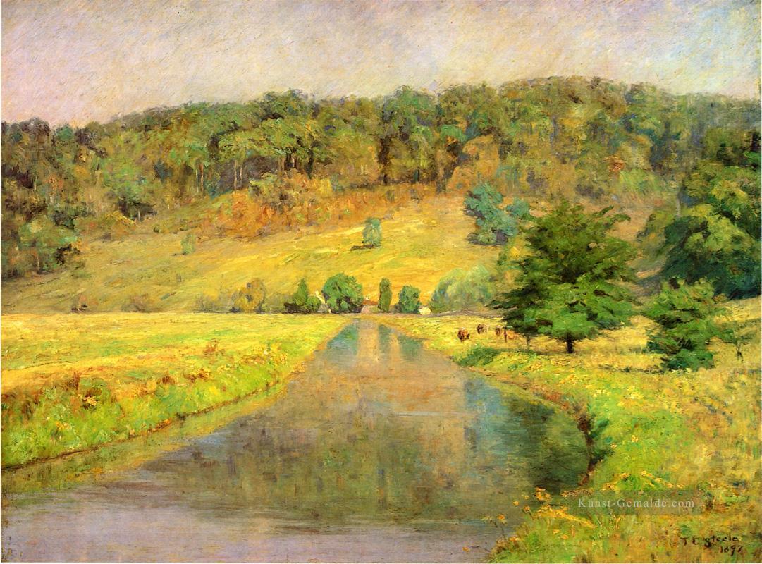 Gordon Hill Impressionist Indiana Landschaften Theodore Clement Steele Fluss Ölgemälde